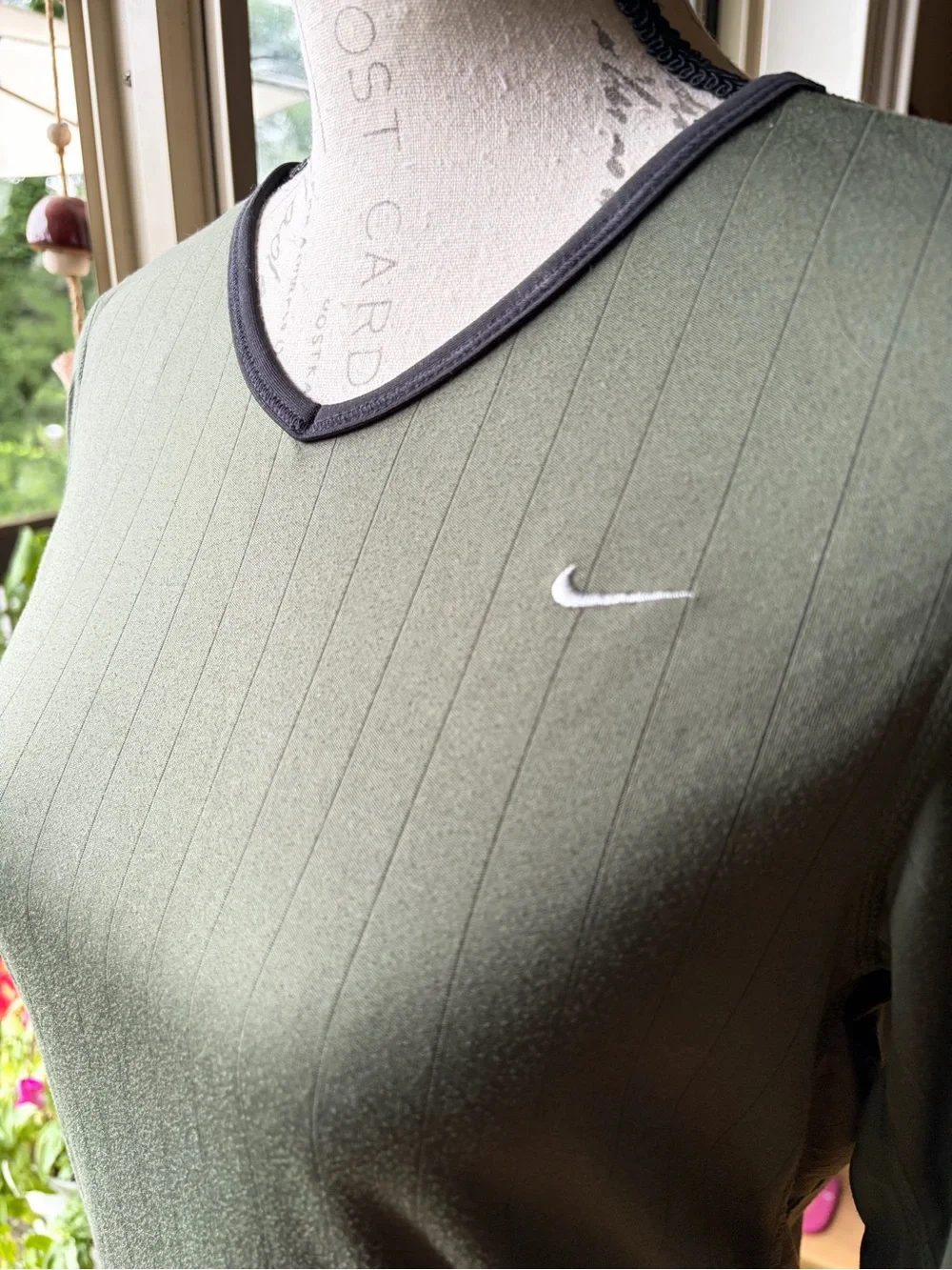 Nike Dri-FIT ADV Performance Long-Sleeve Shirt - Olive Green - Women's Small